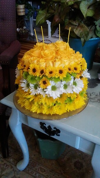 Blooming Birthday Cake